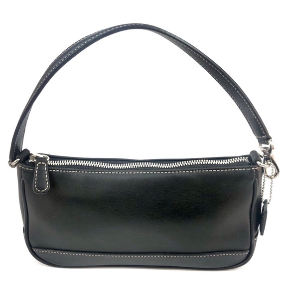 Coach Handbags - Coach Black Leather Demi Hampton Mini bag #7785